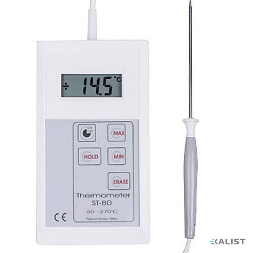Přesný teploměr ST-80 s vpichovou sondou ST-01-120, HACCP