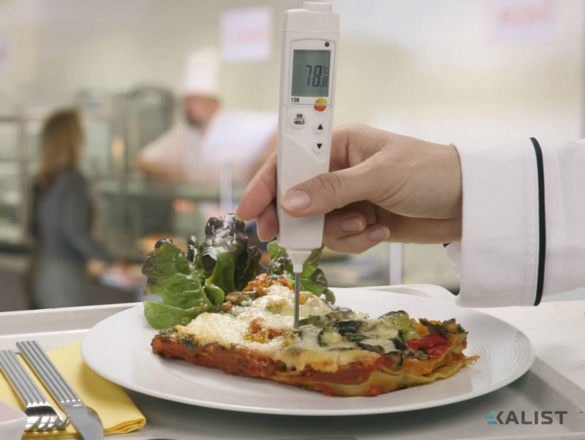 Vpichovací potravinářský teploměr Testo 106 s TopSafe IP67