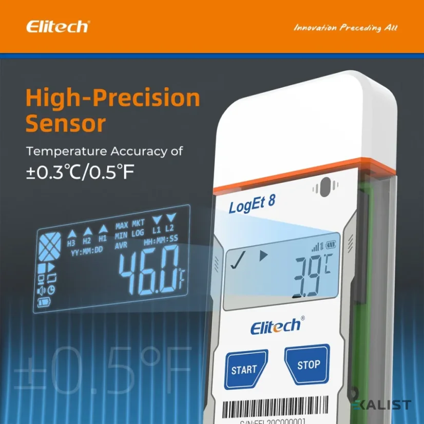 Datalogger teploty, vlhkosti Elitech LogEt-8-TH