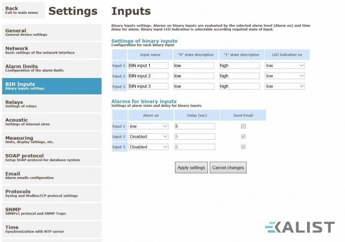 Snímač teploty a vlhkosti Comet H3531 s výstupem na Ethernet a relé