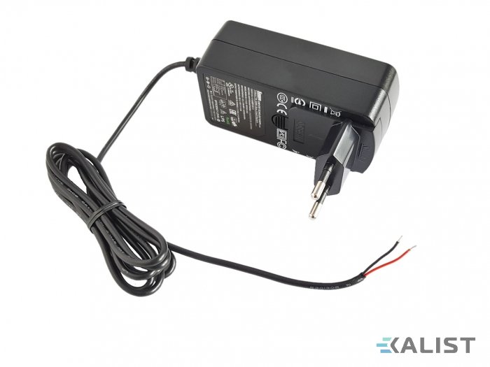 Síťový adaptér stabilizovaný 24V/1A, spínaný, s drátovými vývody