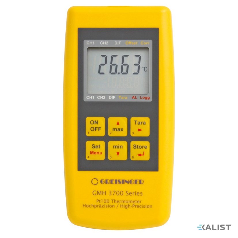 Greisinger GMH 3750 - digitální teploměr Pt100 s loggerovou funkcí