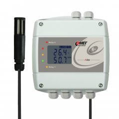 Snímač teploty a vlhkosti Comet H3531 s výstupom Ethernet a relé