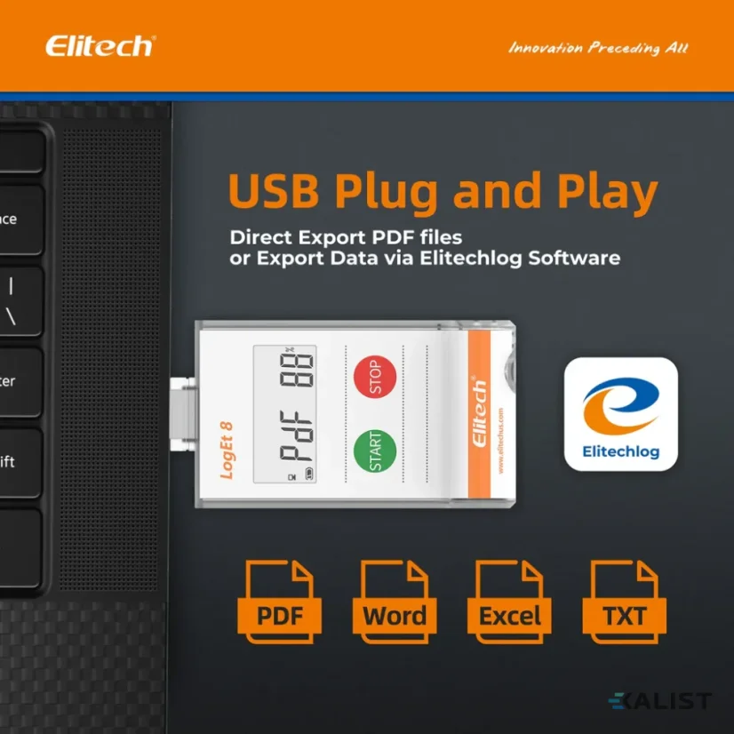 Teploměr se záznamem teploty Elitech LogEt-8