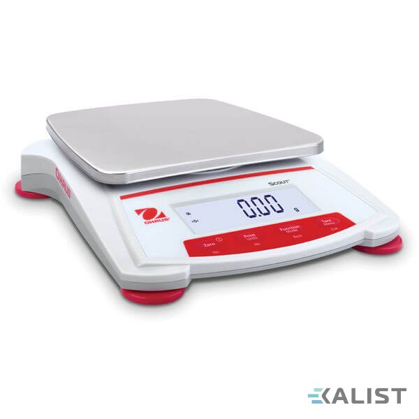 Laboratórna váha OHAUS Scout SKX - Maximálna váživosť: 620 g, Rozlíšenie - hmotnosť (dielik): 0,01 g, Rozmery vážiacej plochy: Ø 120 mm