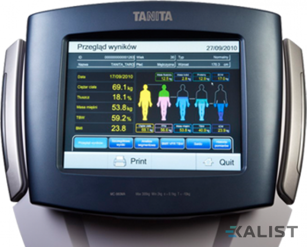 Multifrekvenčný segmentový telesný analyzátor Tanita MC-980 MA Plus