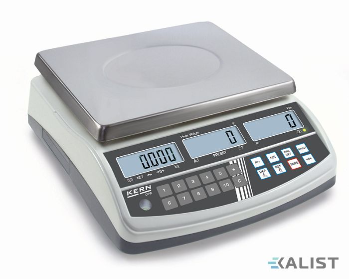 Počítací váha Kern CPB - Maximální váživost: 6 kg, Rozlišení - hmotnost (dílek): 0,1 g, Opakovatelnost: 200 mg, Linearita: ± 400 mg