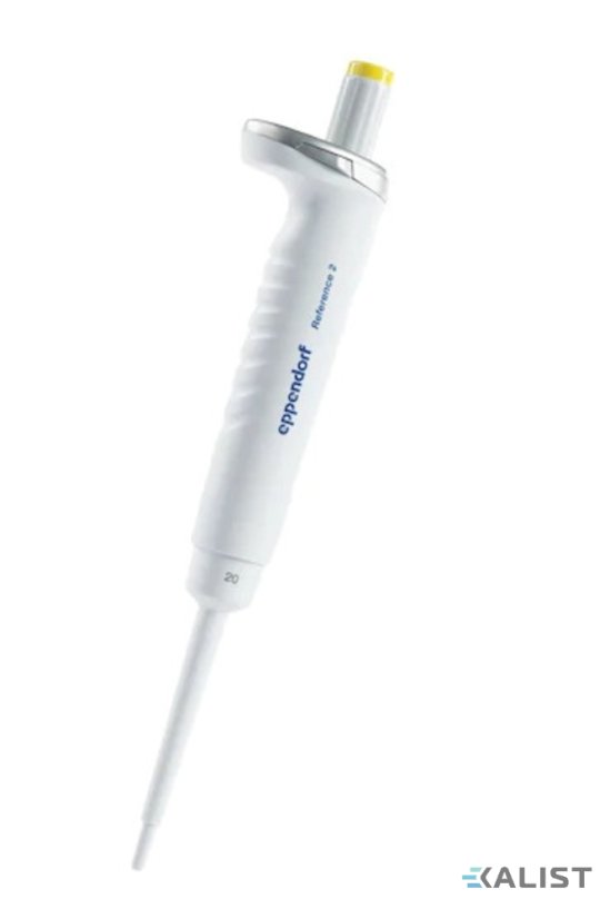 Laboratórna pipeta Eppendorf Reference 2, nastaviteľná 2 - 20 µl (žlté - 200 µl špičky)