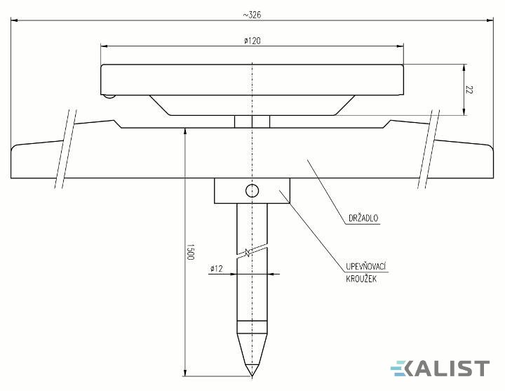 Teploměr tyčový vpichovací - 150 cm