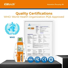 Disposable temperature and humidity data logger Elitech LogEt-1-TH with display