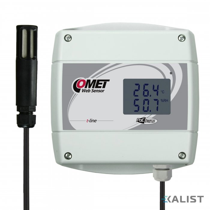 Web Sensor Comet T3611 PoE teploty a vlhkosti s výstupem na Ethernet