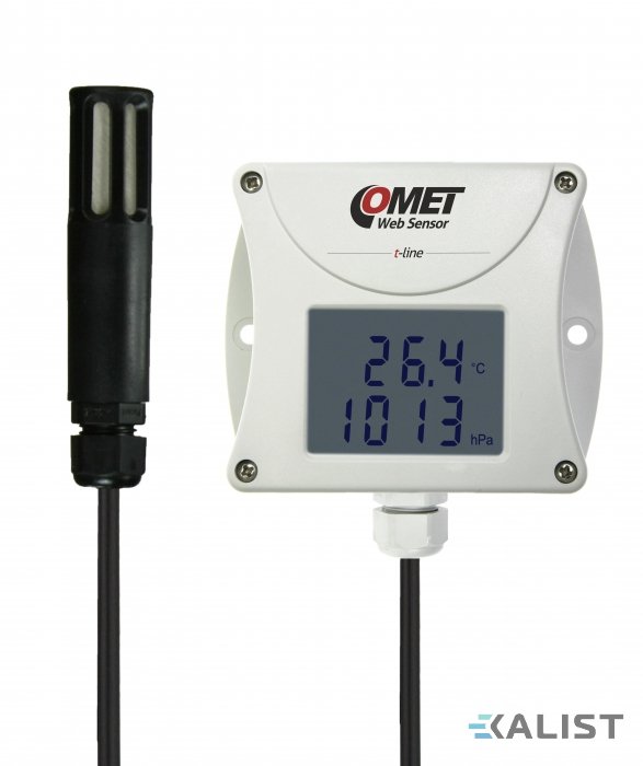 Web Sensor Comet T7511 teploty, vlhkosti a tlaku s výstupem na Ethernet
