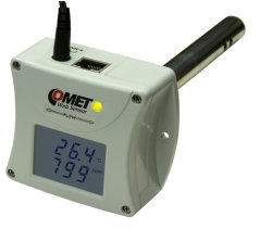 Webový senzor Comet T6545 teploty, vlhkosti a CO2 s výstupom Ethernet