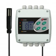 Comet H3331 temperature and humidity sensor and controller with RS232 output