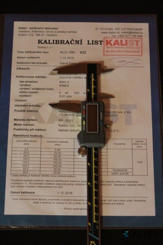 Digitálne posuvné meradlo 200 mm KINEX