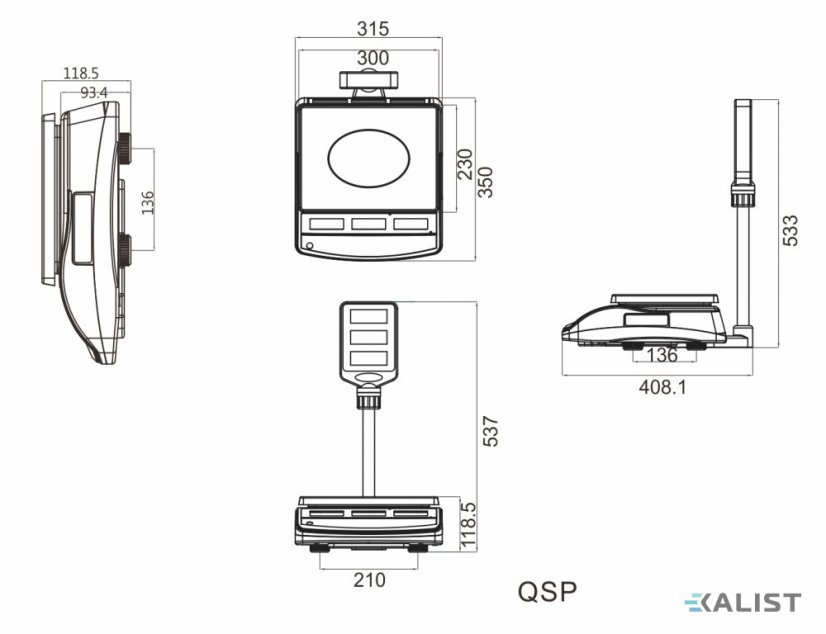 Komerčná mierka T-Scale QSP oficiálne certifikovaná