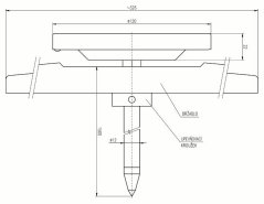 Ihlový teplomer - 150 cm