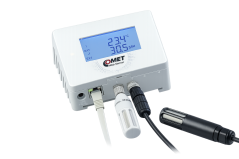 Ethernet senzor teploty, vlhkosti a CO₂ s PoE Comet TA3621
