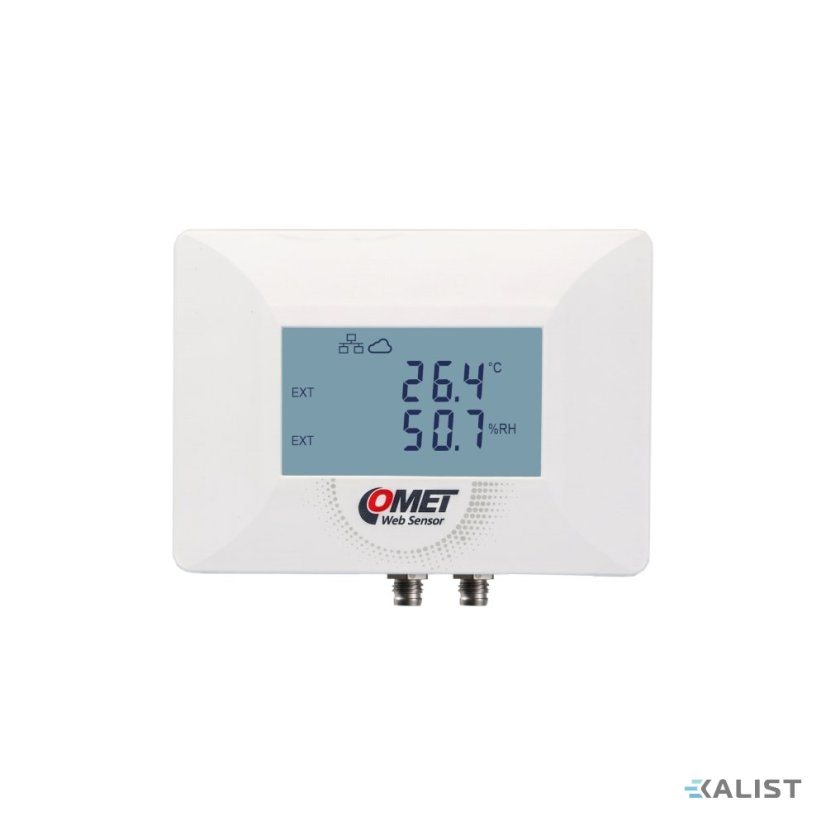 Ethernet senzor teploty, vlhkosti a CO₂ s PoE Comet TA3621