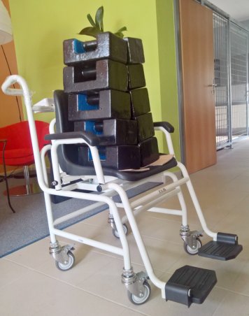 Kalibrace vážícího křesla