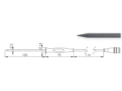 Vpichová teplotná sonda Greisinger GES 500 GF 1T-E3-B-BNC