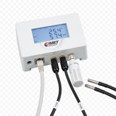 Ethernet senzor teploty, vlhkosti a CO₂ s PoE Comet TA3645