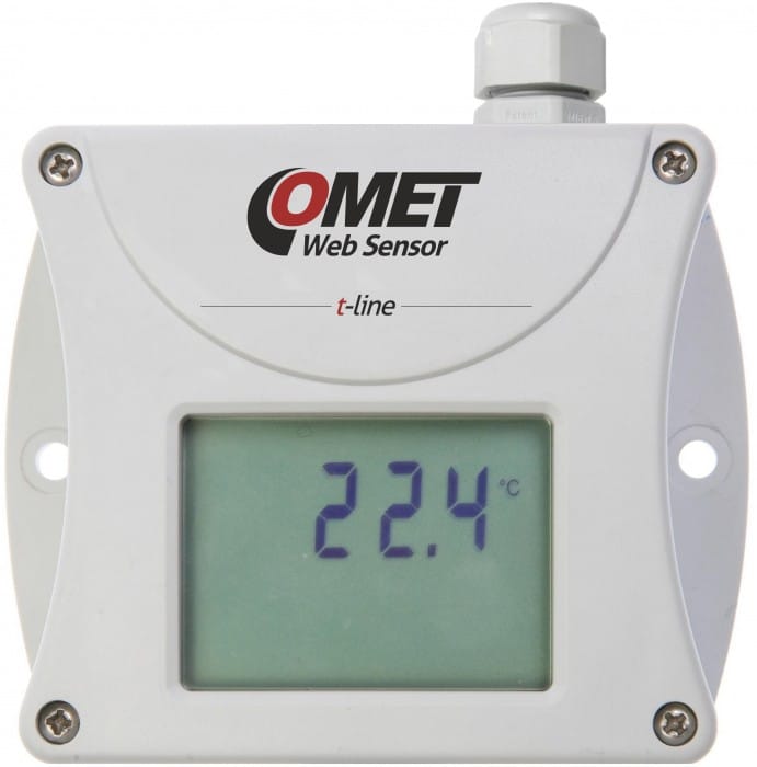 Web Sensor Comet T4511 teploty s výstupem na Ethernet s možností akreditované kalibrace