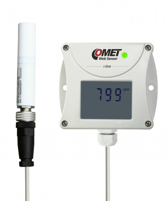 Web Sensor Comet T5541 snímač CO2 s výstupem na Ethernet
