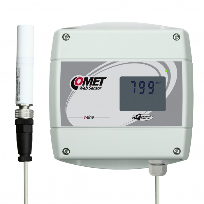 Web Sensor Comet T5641 PoE snímač CO2 s výstupem na Ethernet