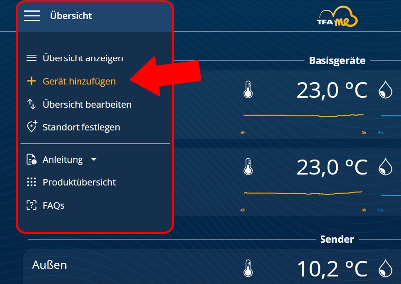 Přidání zařízení